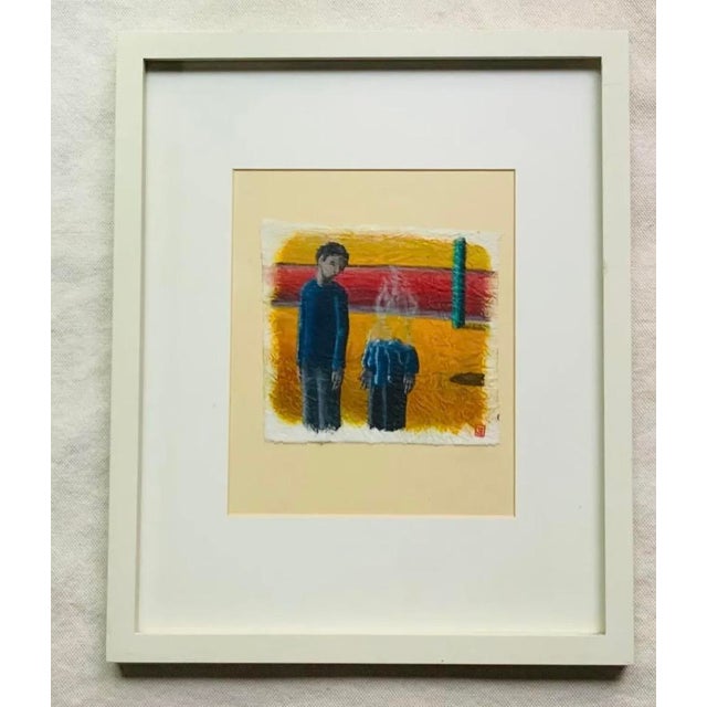 Artist's Self-Portrait - Watercolor on Paper - Framed w/ backward "E" signature For Sale - Image 15 of 15