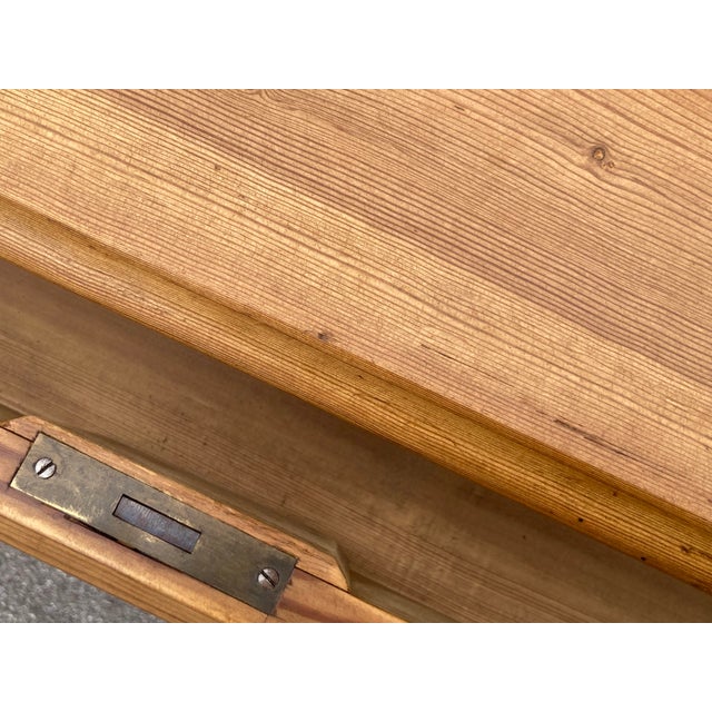 Brown Pine Louis-Philippe Style Chest of Four Drawers For Sale - Image 8 of 16