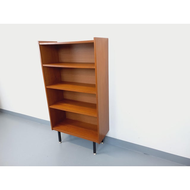 Tan Vintage Teak Style Bookcase, 1960s For Sale - Image 8 of 14