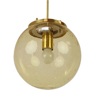 Mid-Century Brass Big Pendant by Kamenicky Senov, 1970s For Sale