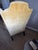 Mustard Vintage Drexel Mustard Gold Velvet Wingback Chair For Sale - Image 8 of 12