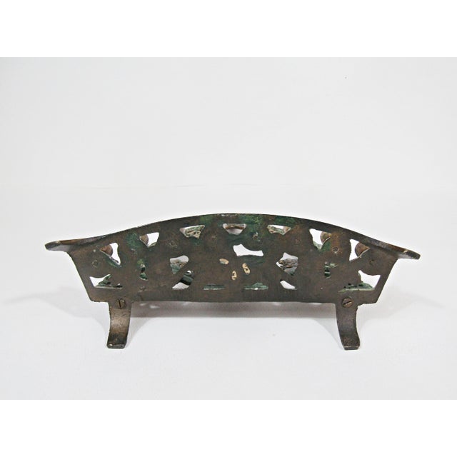 Vintage Israeli Brass Hanukkah Menorah With Lion of Judah For Sale - Image 14 of 14