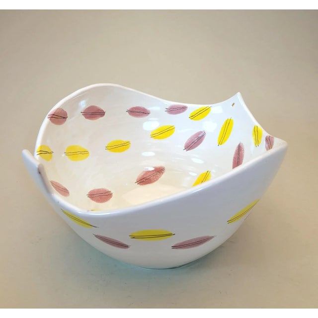 Mid Century Leaf Bowl in the Style of Stig Lindberg Bitossi For Sale - Image 6 of 12