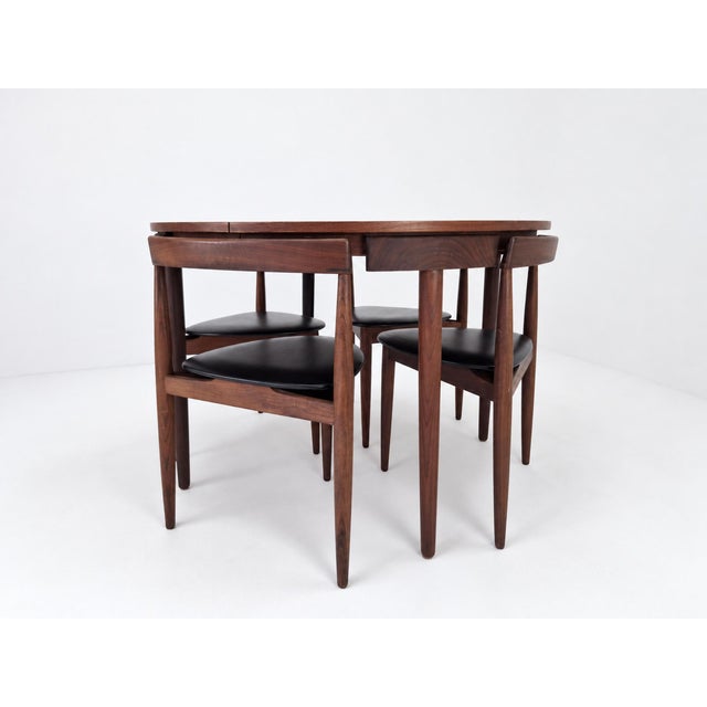 Round Extendable Dining Table and Chairs in Teak by Hans Olsen for Frem Røjle, Denmark, 1960s, Set of 5 For Sale - Image 13 of 18
