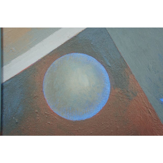 1984 Abstract Modern Shapes Oil Painting, "Honeymoon" by Frank Struthers For Sale - Image 6 of 10