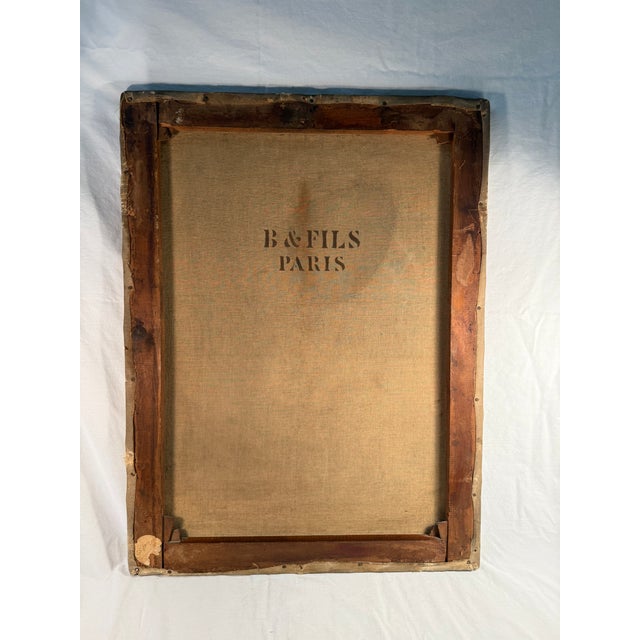 Early 20th Century Antique, French Oil on Canvas, Painting, Signed For Sale - Image 5 of 11