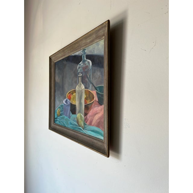 70's Jam Pamhuis Mid-Century Still Life Oil on Canvas Painting For Sale - Image 4 of 12