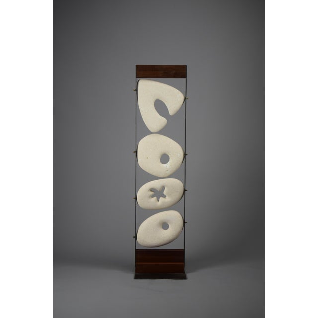 Metal Piccolo Totem 03 Abstract Stone Sculpture by Alberto Cabiddu, Italy, 1999 For Sale - Image 7 of 14