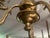 Small Three-Arm Chandelier in Brass and Glass, 1970s For Sale - Image 10 of 18