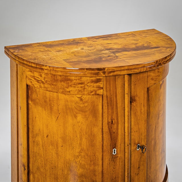 Biedermeier Demi-Lune Cabinet, Circa 1830 For Sale - Image 4 of 6