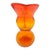 Mid 20th Century Mid-Century Modern Amberina Crackle Glass Pitcher Vase by Rainbow Glass Co – Persimmon Hue For Sale - Image 5 of 7