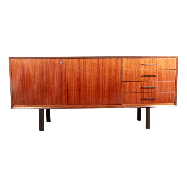 French Style Modernist Sideboard in Rosewood by Tricoire and Vecchione for Meubles TV, 1960s For Sale