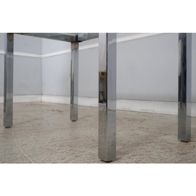 Milo Baughman Glass Top Table & 2 Chairs Dinette Set For Sale In Philadelphia - Image 6 of 18