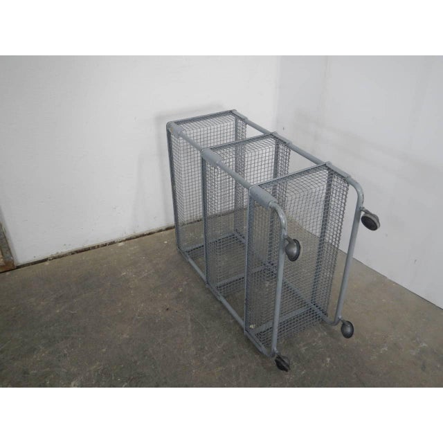 Industrial Trolley with Wheels, 1960 For Sale - Image 3 of 11