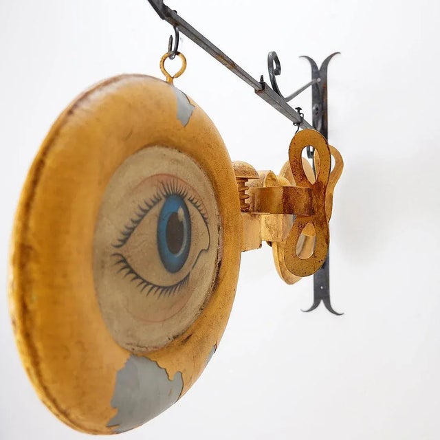 Vintage Optical Shop Sign in Metal, 1920s For Sale - Image 12 of 15