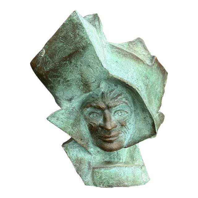 Italian Modern Bronze Bust For Sale