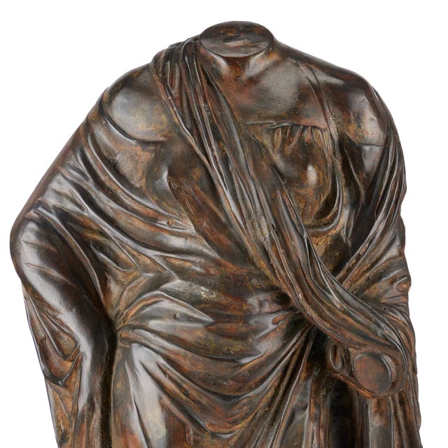Not Yet Made - Made To Order Currey & Company Greek Female Torso Bronze For Sale - Image 5 of 8