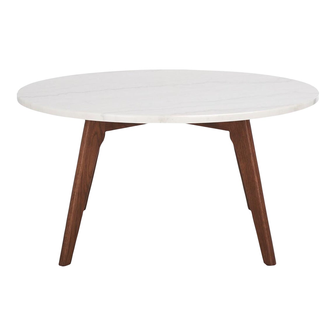 WALNUT MARBLE COFFEE TABLE ROUND visual data 8