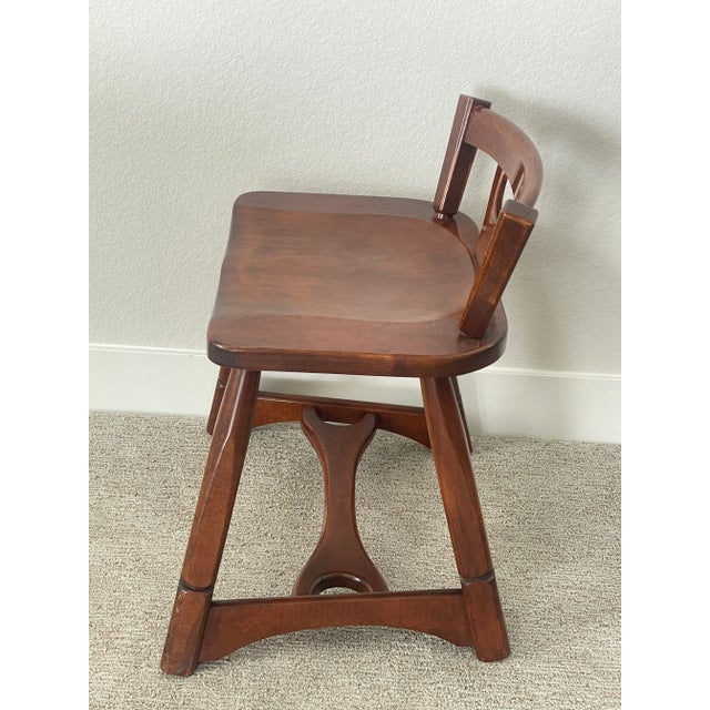 Mid 20th Century Mid 20th Century Murphy Chair Co. Mid Century Craftsman Sewing Chair For Sale - Image 5 of 8