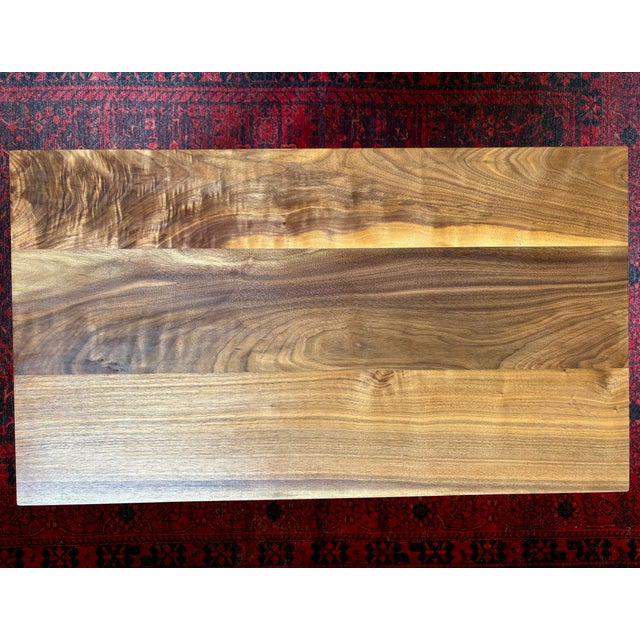 Hand-Crafted Dark Walnut Coffee End Table For Sale - Image 4 of 4