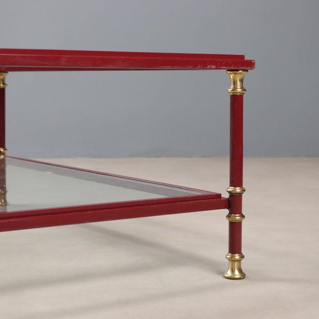Vintage Center Table in Glass, 1980s For Sale - Image 5 of 8