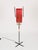 Italian Floor Lamp in Metal, Rattan, Brass and Red Acrylic attributed to Dal Vera, 1950s For Sale - Image 3 of 17