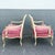 French Provincial Vintage French Provincial Pink Velvet and Cain Back Chairs - A Pair For Sale - Image 3 of 11
