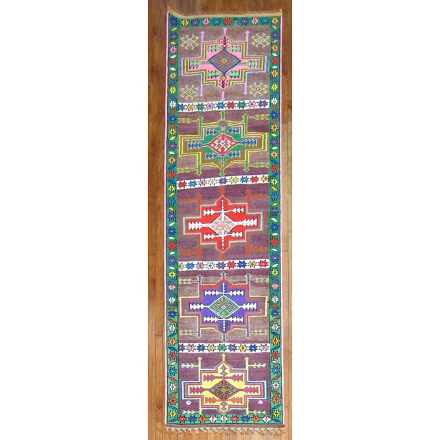 Vintage Turkish Anatolian Long Runner - 3' x 11'2" For Sale - Image 4 of 8