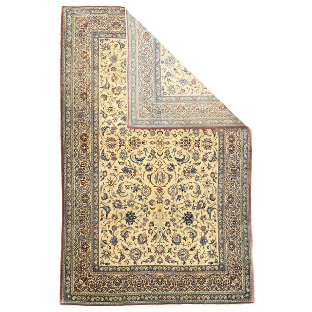 The rugs of this central Persian town, from the 1930’s onward; very fine to extremely fine. Generally in light colours on...