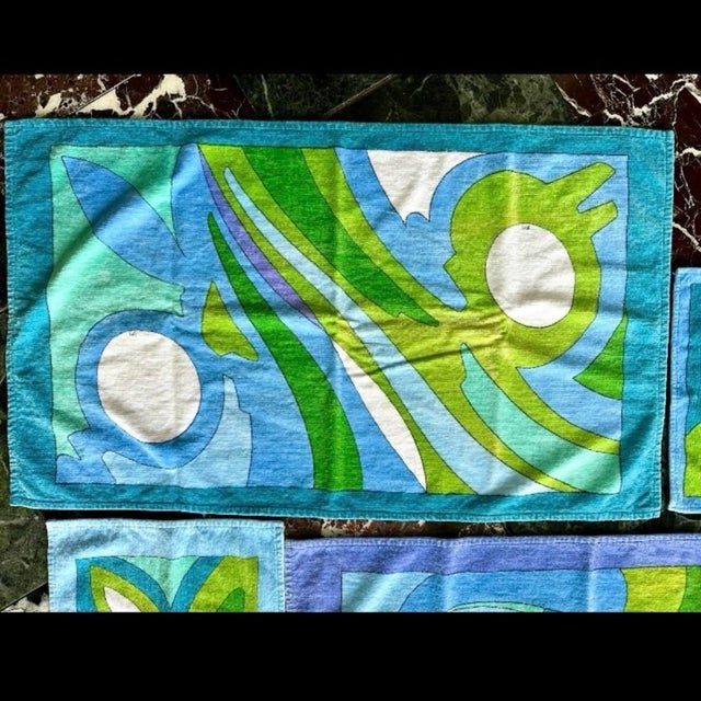 These are the epitome of signature Pucci design! They date from 1972 and were purchased at the Emilio Pucci flagship...