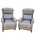 Elevate Your Living Space With This Exquisite Pair of Recliners & Matching Ottoman For Sale - Image 11 of 12
