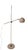 Iconic Eyeball form adjustable floor lamp, having an adjustable horizontal arm, with adjustable ball ( eyeball ) form hood...