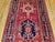 Antique Heriz Karajeh Runner, Hand-Knotted Wool, Geometric Medallion Pattern, Red & Navy, 4x14 For Sale - Image 18 of 18
