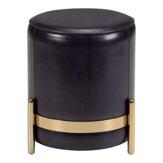 Wildwood Bruce Leather Stool For Sale