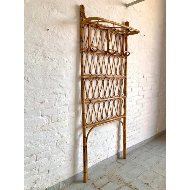 Vintage Italian Wicker Chair, 1960s For Sale - Image 3 of 5