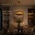 Dual Brass Disc Chandelier, Mid Century Modern Ufo Pendant Light, Handmade Brass Saucer Ceiling Light, 4-Light Dining Room Statement Fixture For Sale - Image 6 of 13