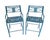 A Pair of Mid-20th Century Aluminum Barstools. Barstools feature an intricate pierced design with scrollwork and geometric...