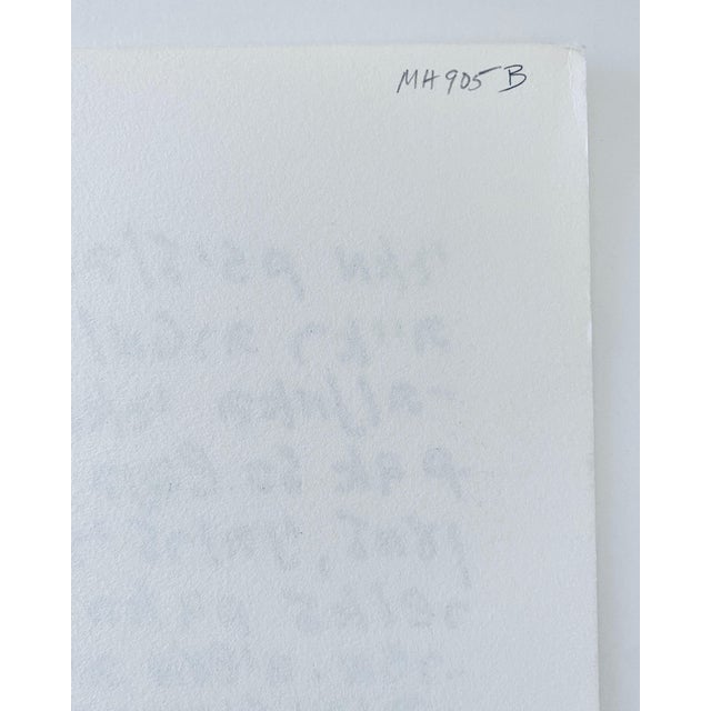 Modern Michail Grobman, Post Soviet Nonconformist Avant Garde Russian Israeli Screen Print Leviathan, 1976 For Sale - Image 3 of 12