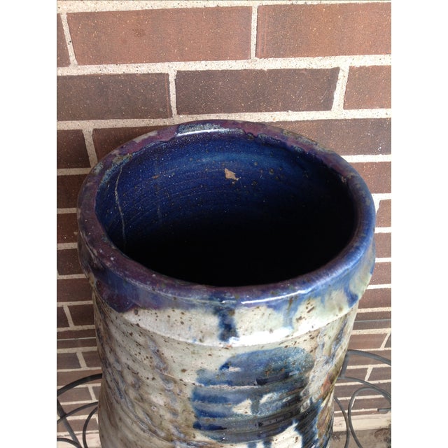 1970s Studio Pottery Floor Vase For Sale - Image 9 of 11