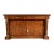 Baker Furniture Style French Empire Burl Wood Sideboard or Bar Cabinet With Mounted Ormolu For Sale