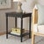 Enhance your space with the timeless beauty of the Haven Accent Table in a warm matt black finish. Its clean, modern...