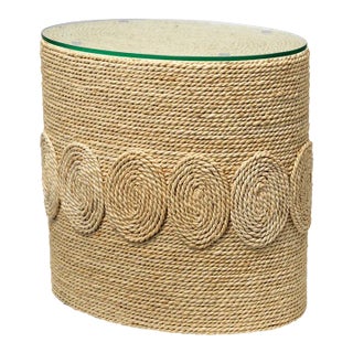 Jamie Young Barbados Oval Side Table For Sale