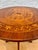 Mid Century Walnut With Marquetry Round Side Table, 1950s For Sale - Image 9 of 9