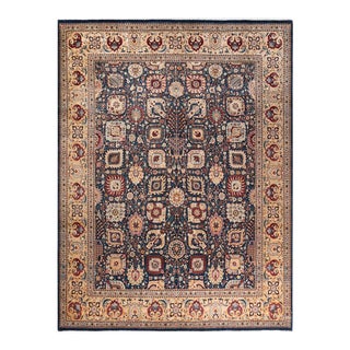 Mogul, One-of-a-Kind Hand-Knotted Area Rug in Blue, 8' 1" x 10' 7" For Sale