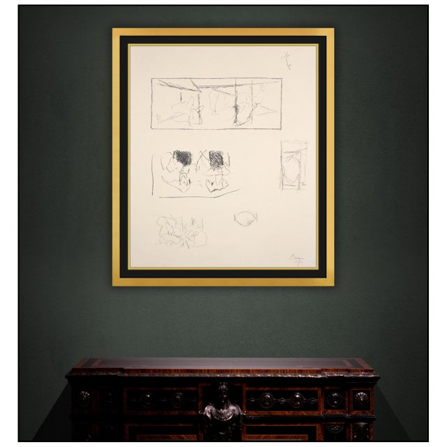 Robert Motherwell 1977 Elegy Studies Lithograph Robert Motherwell For Sale - Image 4 of 6