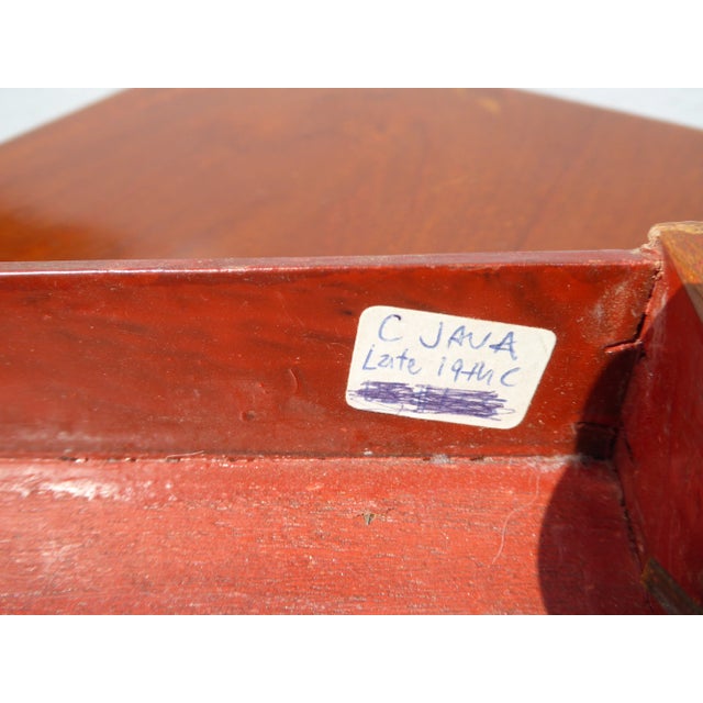 Vintage Late 19th Century Jewelry Box W Fold Up Mirror ~ French Country For Sale - Image 9 of 13