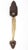 Mid 20th Century Vintage Art Deco 10.375 In. Brass Thumb Latch Door Pull Handle For Sale - Image 5 of 6