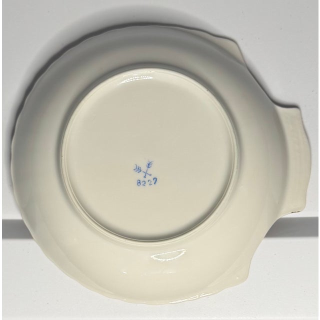 1920s Antique Royal Bayreuth Porcelain Floral Dish – Hand Painted Roses, Gilt Trim, Germany For Sale - Image 5 of 8