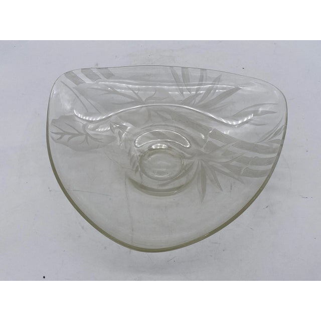 Glass Art Glass Serving Plate by Dorothy C Thorpe For Sale - Image 7 of 8