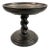 1970s Solid Wood Black Barley Twist Pedestal Compote For Sale